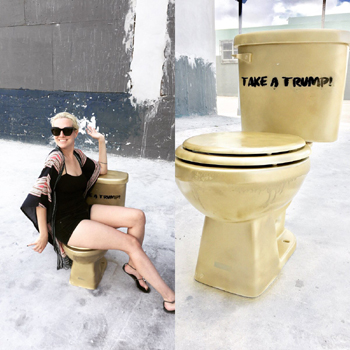 gold toilet 